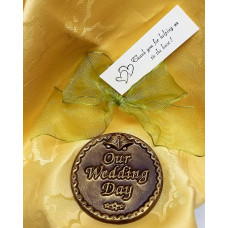 Wedding Medallion Favor "Our Wedding Day"